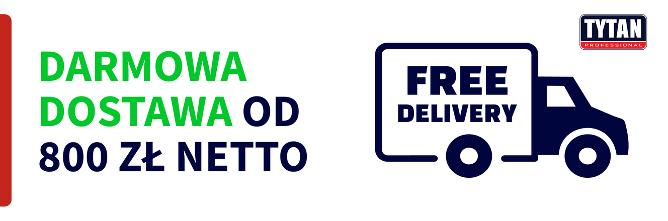 Darmowa dostawa od 800zł netto